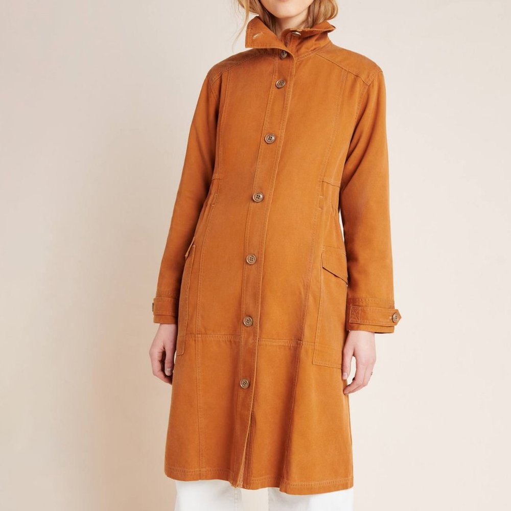 HTF Anthropologie Uma Utility Duster Jacket - Picture 4 of 6